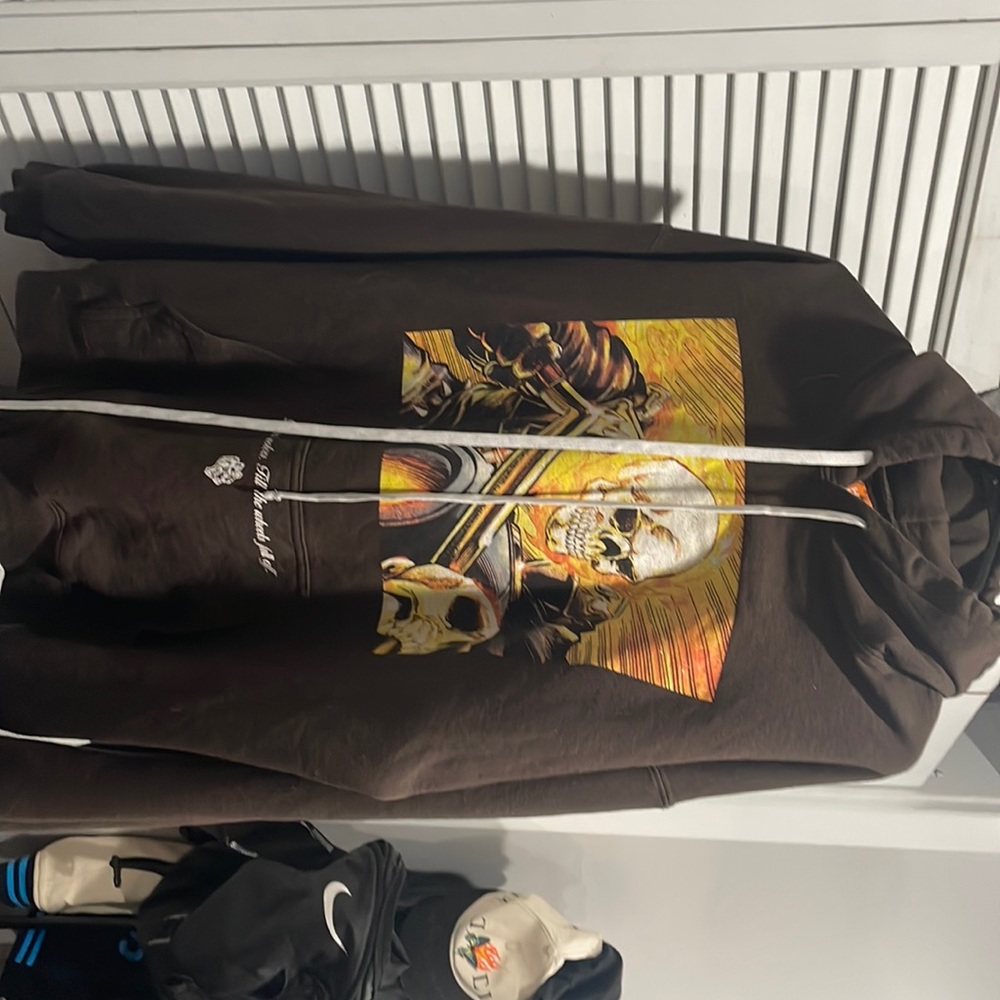 Darc sport ghost rider brown hoodie